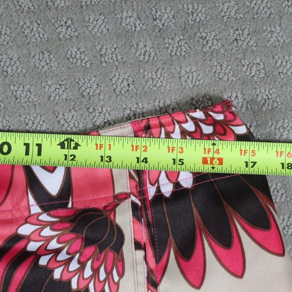 Worthington Brown & Pink Multicolor Pleated Skirt - Picture 3 of 4